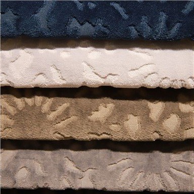Tecido de malha de poliéster Jacquard veludo para casa
